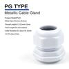 Waterproof Cable Gland Black Plastic Seal Joint Nylon PG29 PG36 PG42 PG48 PG63 IP68 White Cable Fixing Nylon Connector