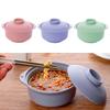 Instant Noodles Bowl with Lid Japanese Style Students Noodle Soup Rice Ramen Bowl Tableware