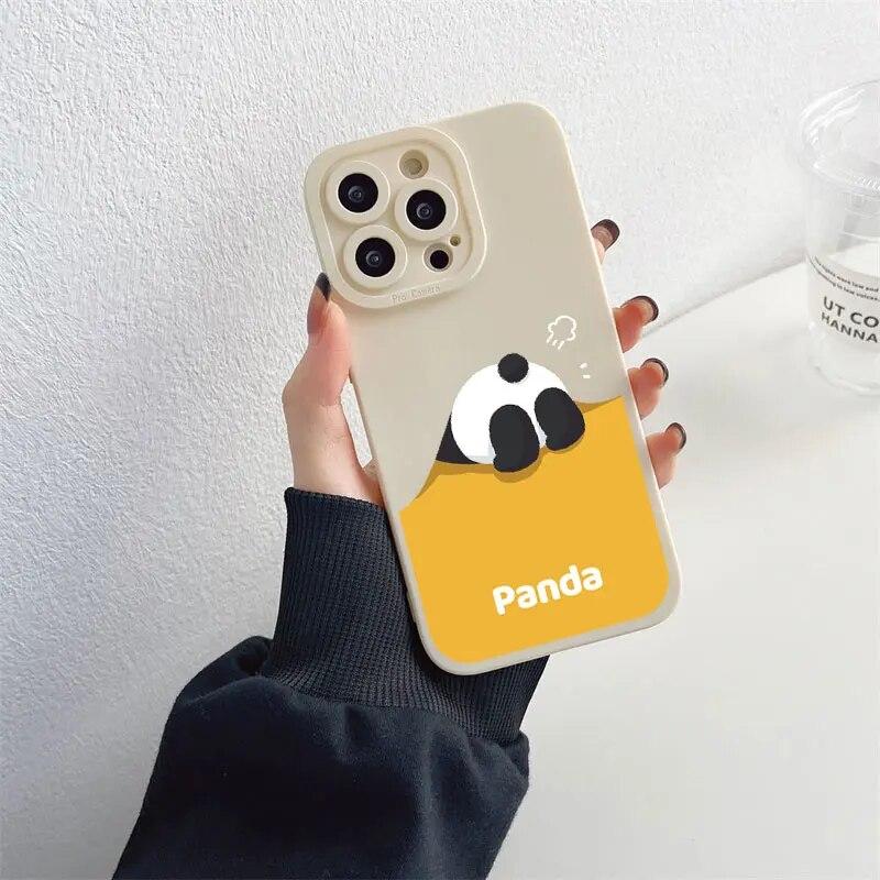 Animation Lovely Phone For Iphone XR Max 11 Plus 6 13 Mini 7 14 X 8 12 XS Pro 6s Straight Silicon Soft TPU Silicone Case Cover