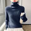Women's High-Neck Slim-Fit Knit Top Soft And Cozy Sweater