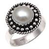 Real Pearl Gemstone Handmade Silver Jewelry  "8"