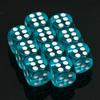 D6 Dice Set 14mm Transparent Dice for Puzzle Making Crafts and Classroom Set of 10
