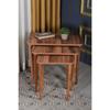 Nesting Table Wooden Turned Leg Walnut Kr 2067