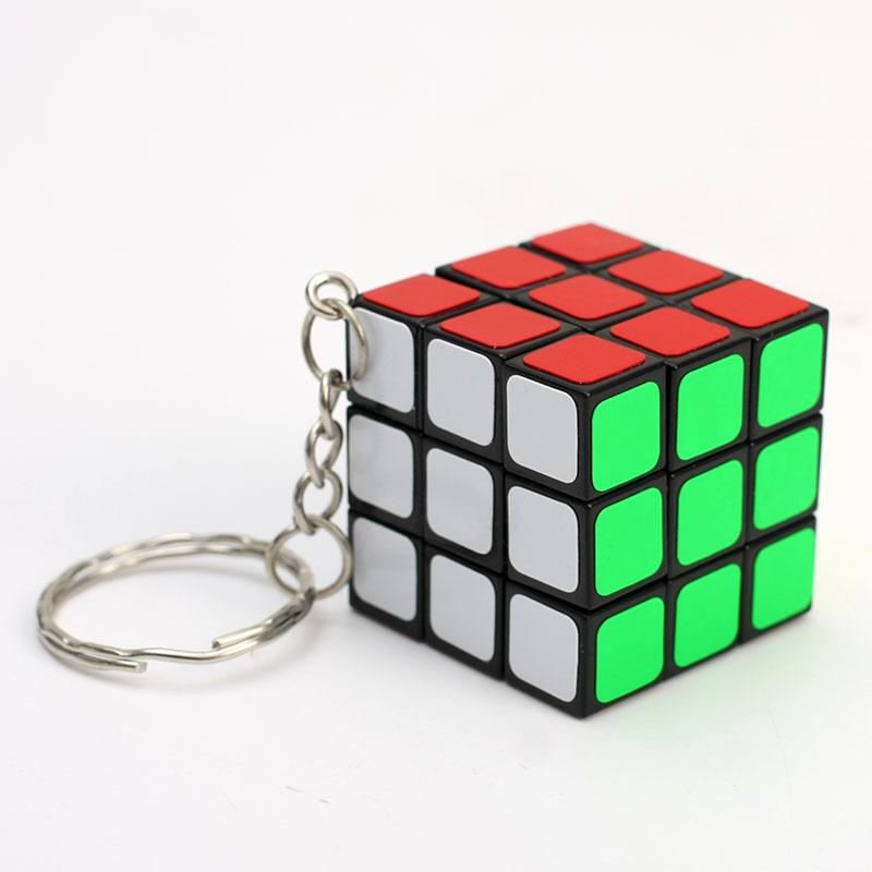 ZCube 3cm 3x3x3 Keychain Magic Cube Mini Professional Speed Cube Puzzle Educational Toy For Children