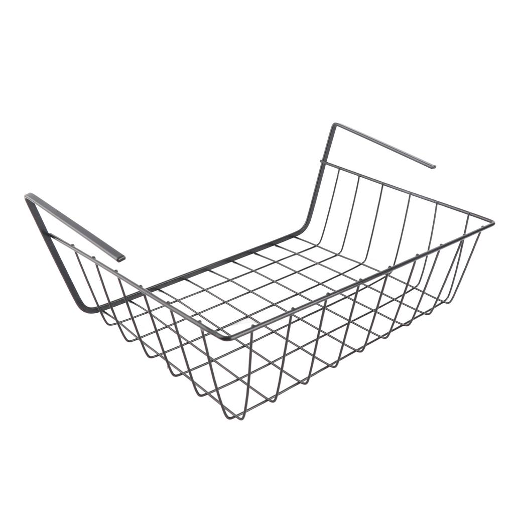 Under Shelf Storage Basket Multipurpose All Metal Under Shelf Wire Basket for Kitchen Office Pantry Desk Bookshelf