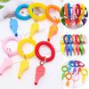5pcs Plastic Spring Wristband Whistle With Rope Rugby Party Whistle Training School Soccer Tools