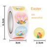 Easter Stickers Rabbit Egg Shaped Stickers 500 Round Copperplate Paper Roll Labels