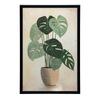 Monstera In a Pot Monstera In a Pot, 30X40 Cm, Frameless, Matte Paper 230 Gsm