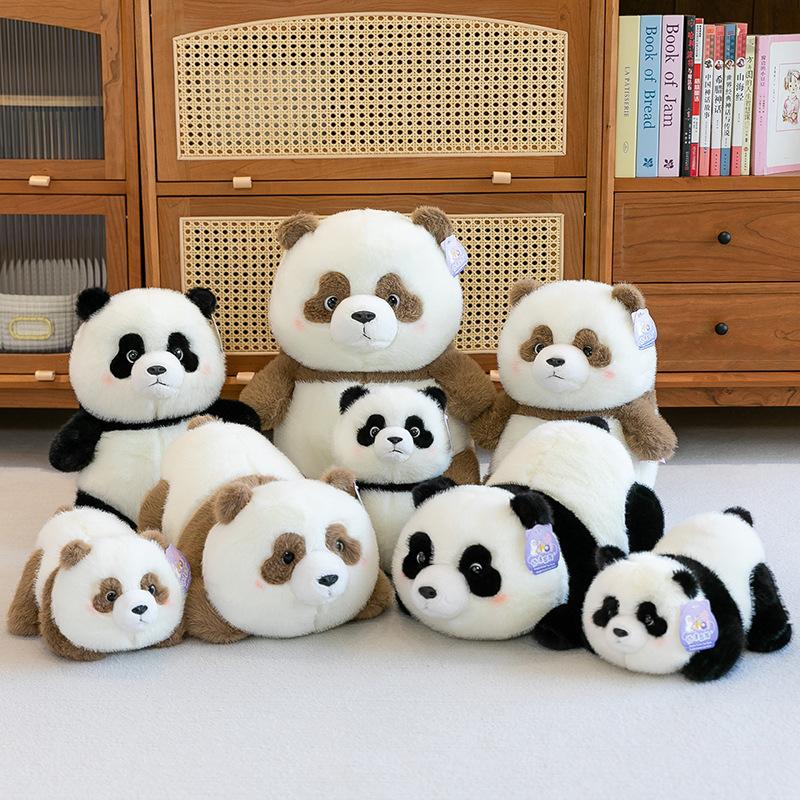 Golden Mink Bubble Panda Cute Toy Cartoon Giant Panda Grab Machine Doll Children's Holiday Gift Plush Doll