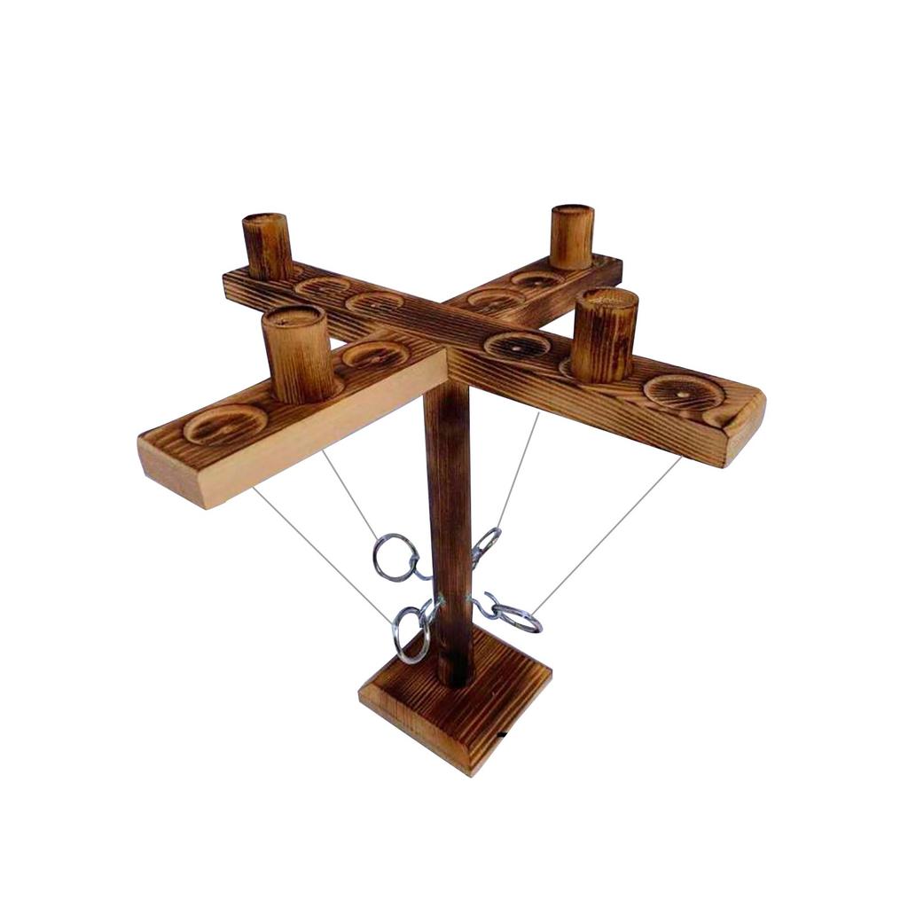 Handmade Wooden Hooks Fast-paced Interactive Game For Bars Adults Toys