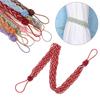 Durable Hold Modern Satin Voile Strap Curtain Holder Rope Braided Tiebacks Tie Backs