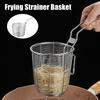 1 шт. 304 нержавеющая сталь сито сетка чип сервировочный чип фильтр фритюрница прочная корзина для жарки во фритюре