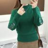 Autumn Winter Woman Sweaters Turtleneck Sweater Female Slim Pullover Jumper Embroidery Knitted Sweater Fashion Casual Top