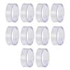 10Pcs Baseball Display Stand Clear Rings Sphere Stand Round Plastic Display Holder for Golf Baseball Softball