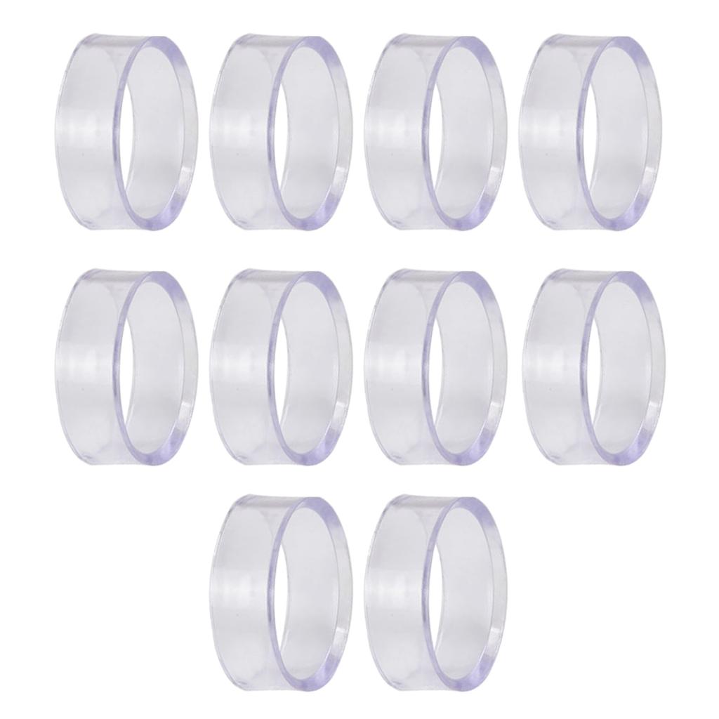 10Pcs Baseball Display Stand Clear Rings Sphere Stand Round Plastic Display Holder for Golf Baseball Softball