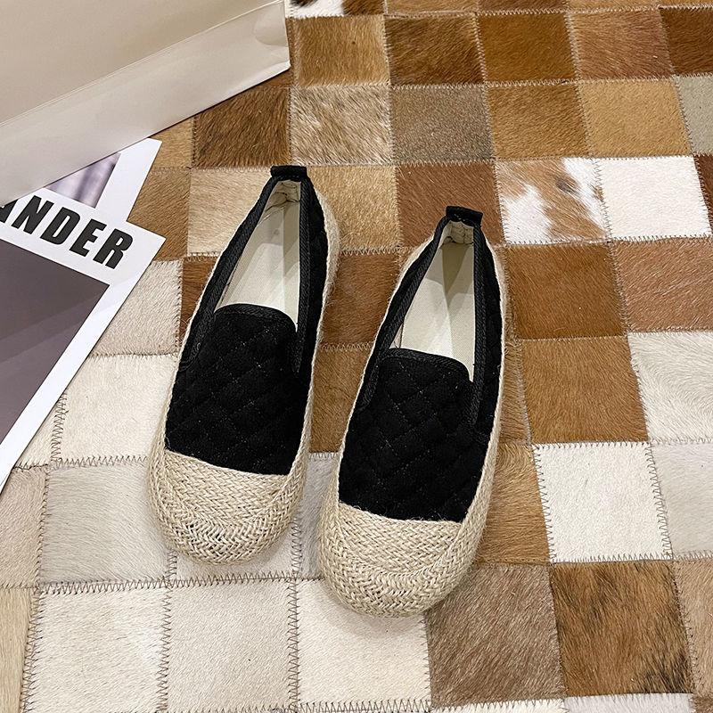 Female Footwear Espadrilles Women's Shoes Loafers Round Toe With Stylish New In Spring Designer Autumn Vulcanized For Shoe