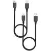 Cables for Nikon - Phonillico - Set of 2 - MINI USB/USB 2.0 - 1 Meter - Black
