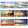 Modern Sea Wave Beach Sunset Landscape Canvas Painting Nature Seascape Posters and Prints Wall Art Pictures Home Decor No Frame