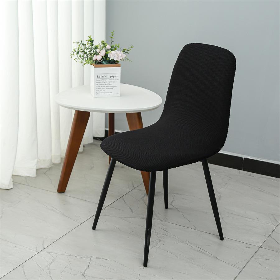 Eameschaircover Thickened Elastic Chair Cover Hotel Restaurant Armless Chair Cover Solid Color Shell Dining Chair