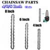Chainsaw Chain 4 Inch 6Inch 8Inch 1/4" .043" 28/37/45/48 DL Semi Chisel Electric Chain Saw Part Power Tool Accessory Replacement