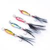 2cm Small Carp Lure 3D Eyes Artificial Alloy Baits Feather Fishing Tackle Tools