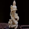 Guanyin Statue Figure Kwan Yin Decorative Feng Shui Decor Gift Tabletop Ornament for Bookshelf Desk