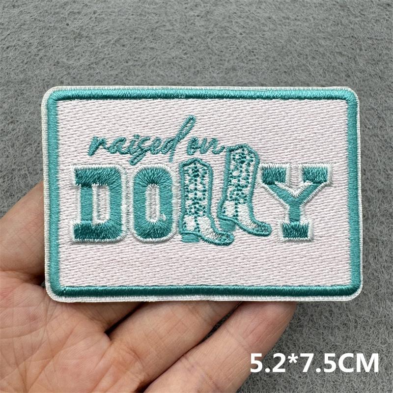 West Cowboys Embroidery Patch Iron On Patches For Clothing Jacket Stickers Letters Patches On Clothes DIY Sewing Applique