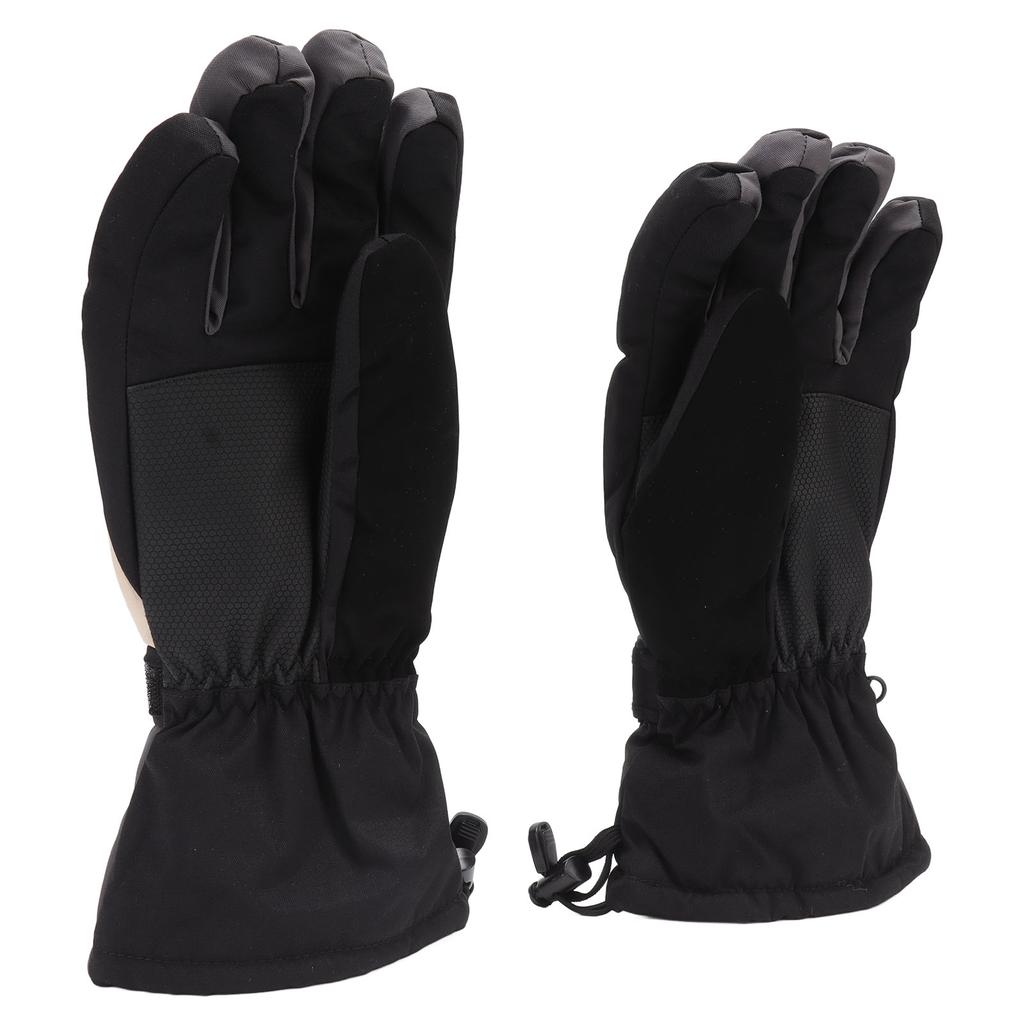 2Pcs Heated Gloves Waterproof Warm Breathable Electric Heating Gloves with Reflective Stripe for