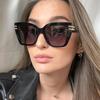 Fashion Sunglasses for Women with A High-end Feel Large Frame and Slimming Effect Sunscreen Sunglasses