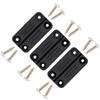NeverBreak Parts 3 Pack Black Igloo Cooler Hinge Replacement with Screws High Strength Igloo Cooler Replacement Parts Igloo Parts Kit for Ice Chest -