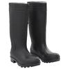 VidaXL Black Rain Boots Size 38-46 PVC