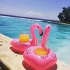 Mini Swimming Pool Drink Float Toy Cup Stand Water Piscina Mat Inflatable Cup Holder Water Coasters