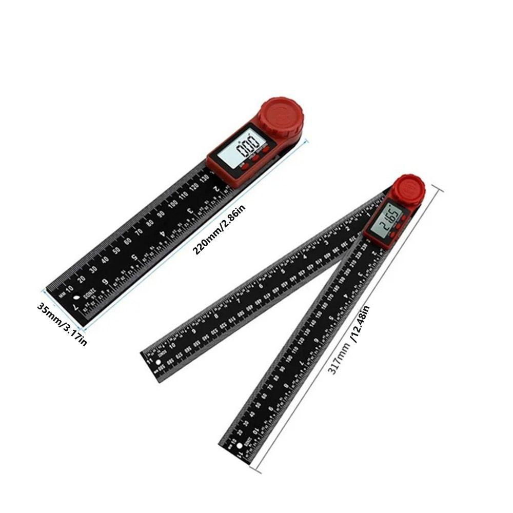 Inch Metric Scale Digital Angle Ruler Inclinometer Angle Finder  Wood Measuring Tool
