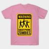 T Shirt Women Smartphone Zombies Harajuku Print Kawaii Tshirt Summer Short Sleeve Female T-Shirt Top Tee