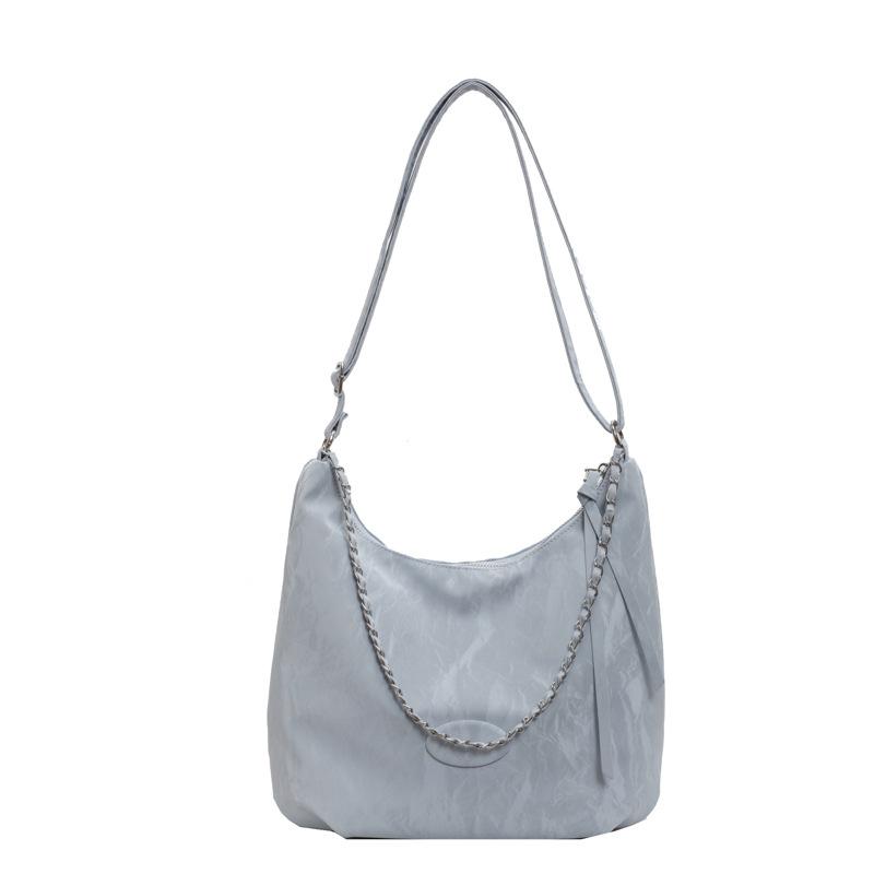 Большая вместительная фактурная сумка-тоут 2024 года, новая универсальная сумка через плечо для поездок на работу, модная повседневная сумка-мессенджер Ins Wind