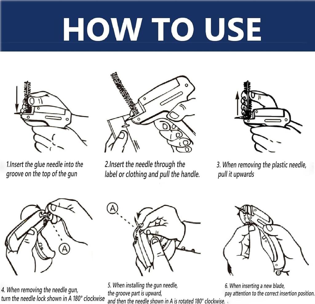 Quick Clothing Quilt Fixer With Buckles Glue Needles Portable Tag Gun Set Household Sturdy Blankets Fastener For Garment Bed