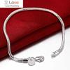 Arrival 925 Silver Jewelry 3mm Snake Chain Bracelets For Women Men Trendy Jewelry