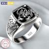 925 Sterling Silver Men Rings High Quality for Men Temperament Banquet Wedding Jewelry Anniversary Party Gifts