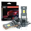 2Pcs 30000LM H7 LED Headlight Bulbs Mini Turbo H4 LED Hi/Lo Beam H11 H8 9005 HB3 9006 HB4 60W Car Fog Light Headlamp Auto Plug&Play Lamp 6500K White