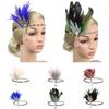 Women Beaded Flapper Performance Headwear Elastic Hair Accessories Vintage Masquerade Party Headpiece Cosplay
