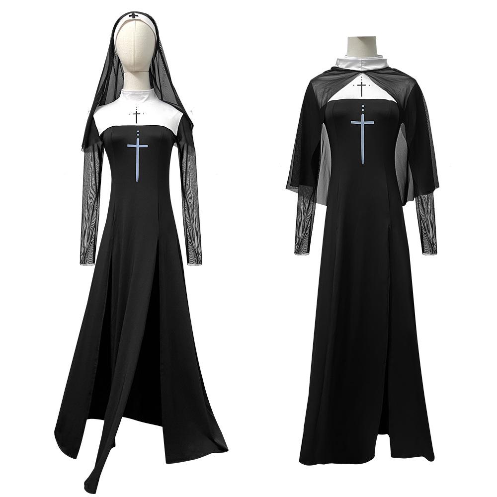 Halloween Adult Costume Sexy Nun Costume Mardi Gras Costume Cosplay
