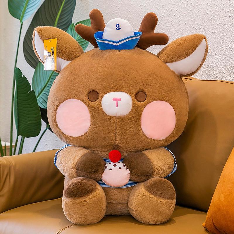 Rabbit Cartoon Cute Animal Plush Toys Lovely Deer Panda Girls Kids Gifts Bedtime