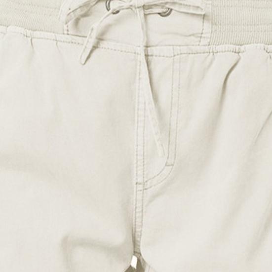 Women Shorts High Waist Adjustable Drawstring Cargo Shorts with Pockets Solid Color Summer Casual Shorts Daily Wear