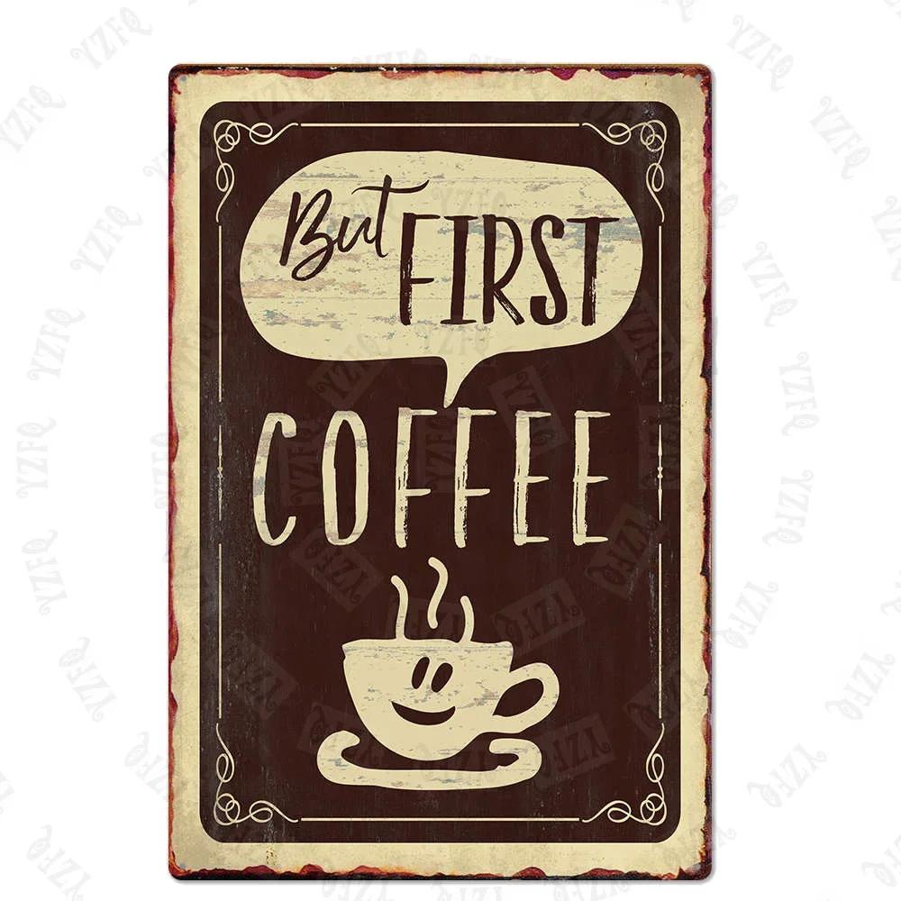 Chalkboard Art Coffee Menu Metal Sign Burger Bar Decorative Signs Wall Kitchen Cafe Shop Home Art Craft Decor 30X20CM XP(947)A