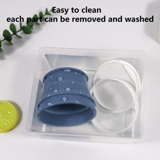 170ml/270ml/350ml Water Cup Foldable Detachable Silicone Food Grade Drink Mug Household Supplies