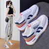 Shoes for Women's Autumn New Style Fashionable Flat-soled Casual Trend Junior High School Students Mesh Breathable Running Sports Shoes