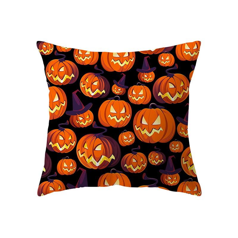 Pumpkin Collection Halloween Theme Pillow Cover Sofa Cushion  Holiday Gift Party Decoration Home Decor