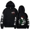 Japanese Anime Demon Slayer Kamado Tanjirou Hoodie Men Fashion Cartoon Hoody Pullover Harajuku Long-Sleeved Clothes Sweatshirts