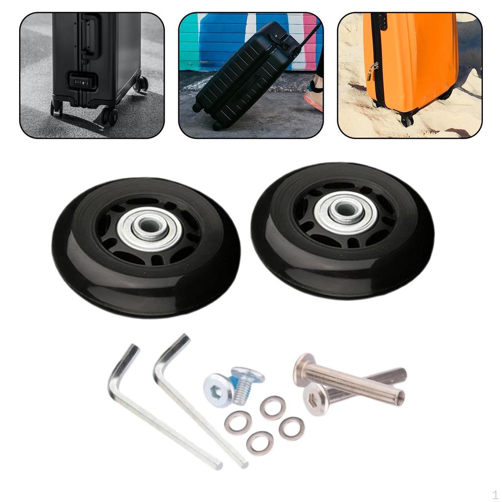 Universal Luggage Wheels Set with Swivel Casters
