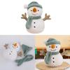Toy Plush Stuffed Christmas Snowman Wearing It With  Hat And Scarf  Child Gift